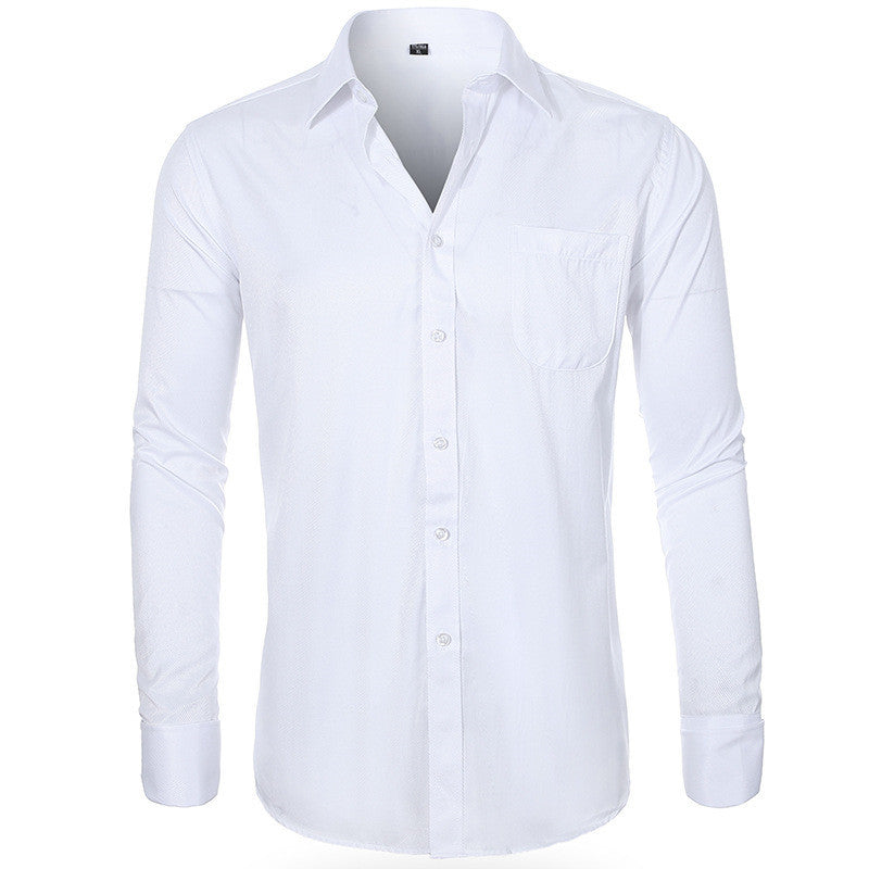 Men's French Cufflinks Plus Size Shirt