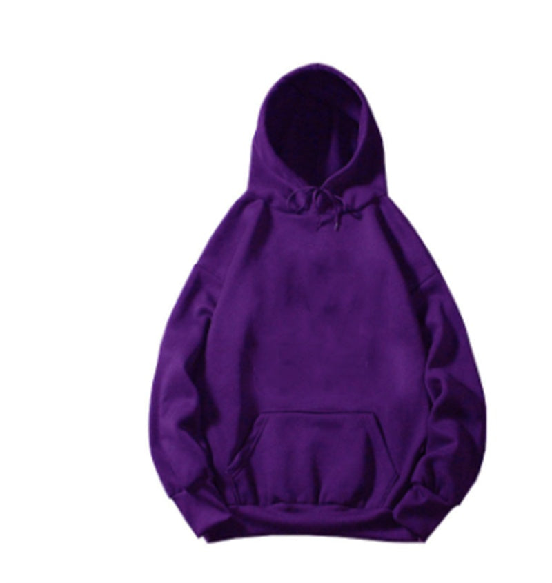 Polyester Ladies Fleece Loose Hoodie Sweatshirt