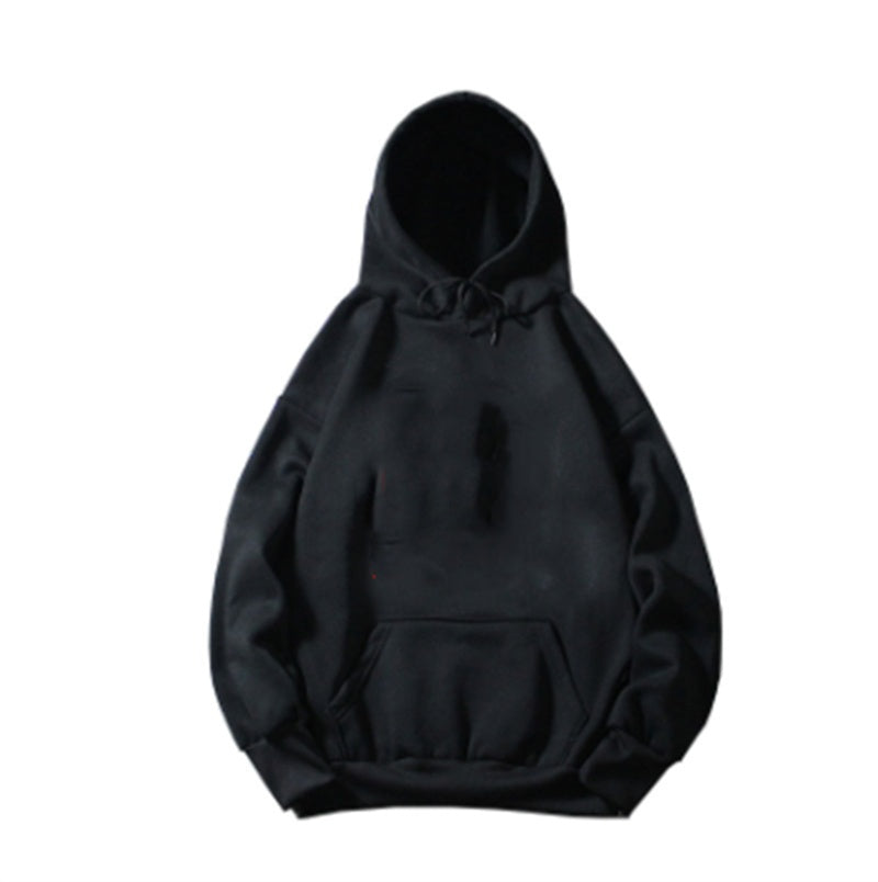 Polyester Ladies Fleece Loose Hoodie Sweatshirt