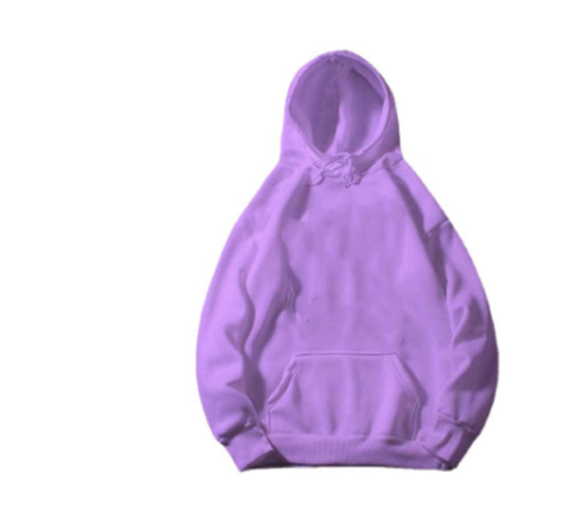 Polyester Ladies Fleece Loose Hoodie Sweatshirt